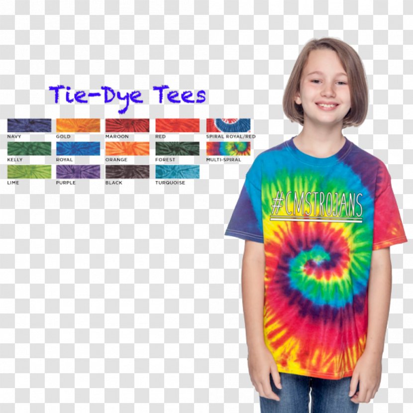 T-shirt Tie-dye Sleeve Field Day USA Textile - TIE DYE Transparent PNG