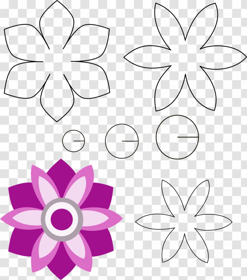 Felt Flower Handicraft Matrijs Pattern - Point - Flor Transparent PNG