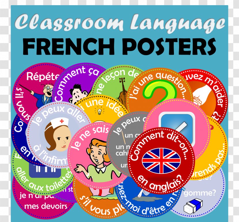 Classroom Poster French Language Lesson - Teacher Transparent PNG
