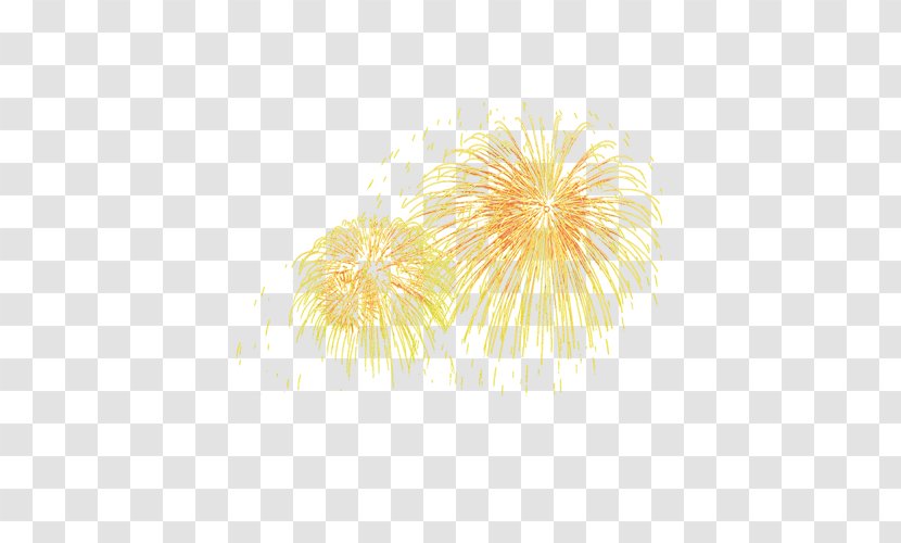 Yellow Fireworks - Designer Transparent PNG