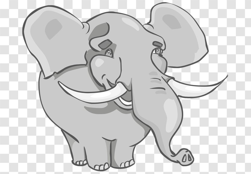 Indian Elephant African Clip Art Elephants Drawing - Mammal Transparent PNG