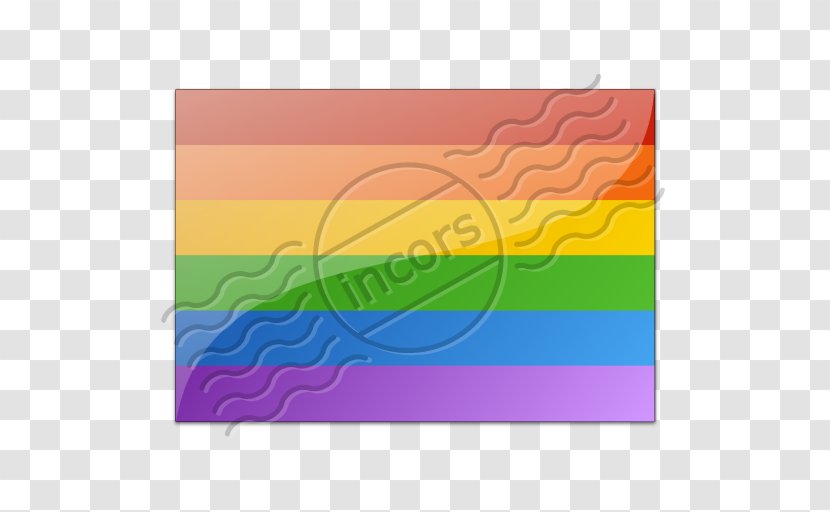 Purple Magenta Violet Rectangle Line - Rainbow Flag Transparent PNG