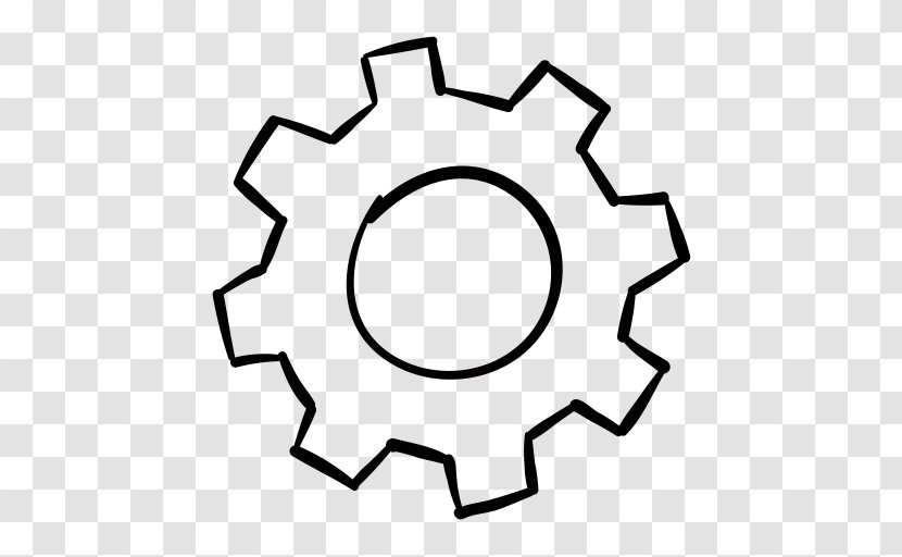 Gear Sprocket Machine Manufacturing - Black And White - Business Transparent PNG