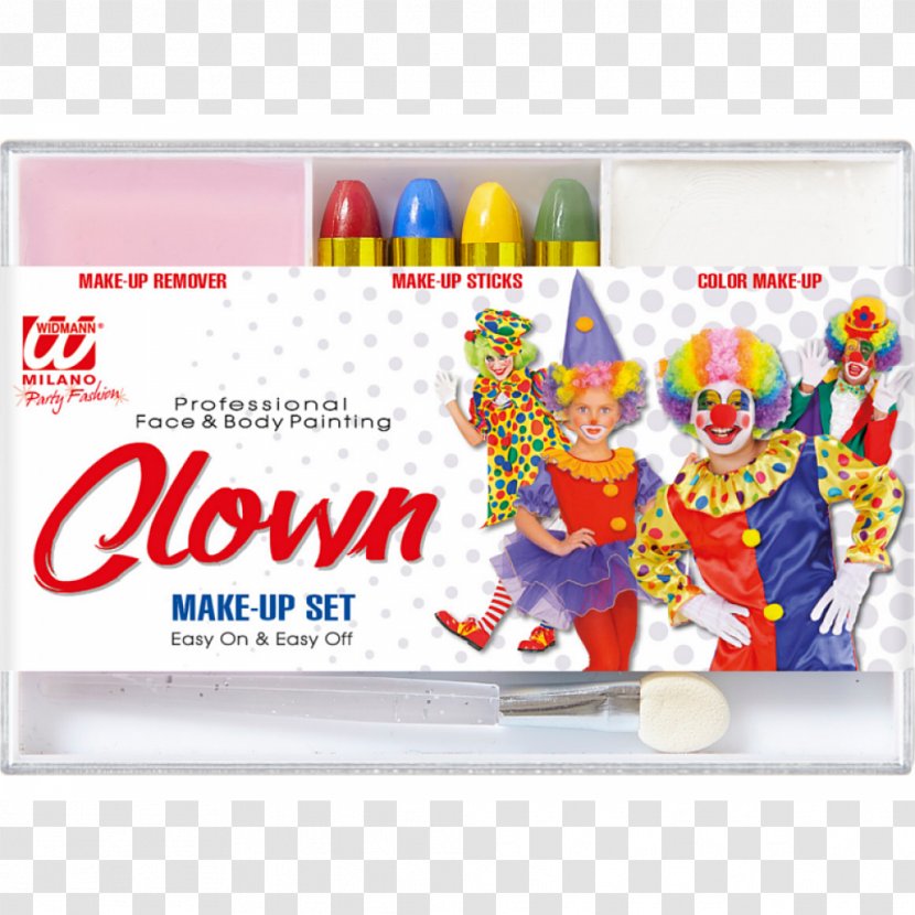 Evil Clown Make-up Schmink Costume Transparent PNG