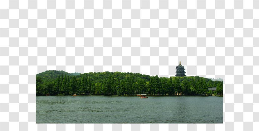 West Lake Pagoda - Island - Hangzhou Scenic Area Transparent PNG