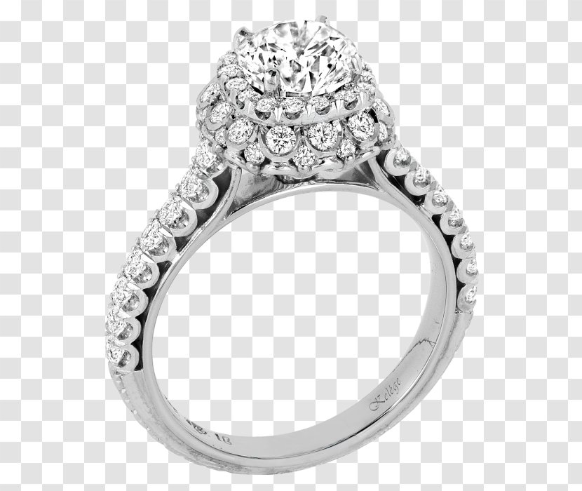 Engagement Ring Wedding Diamond - Love - Rose Petal Settings Transparent PNG