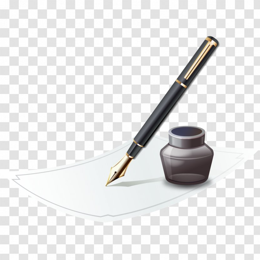 Fountain Pen Paper Ink - Gratis - And Transparent PNG