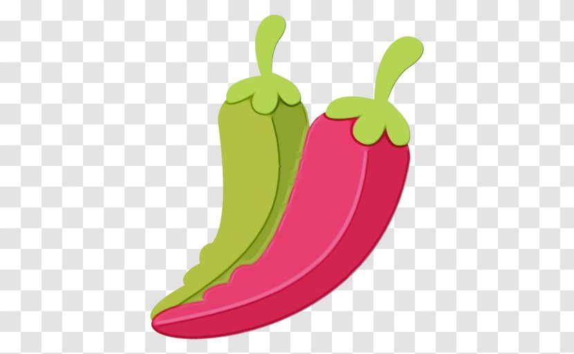 Watercolor Natural - Vegetable - Paprika Eggplant Transparent PNG