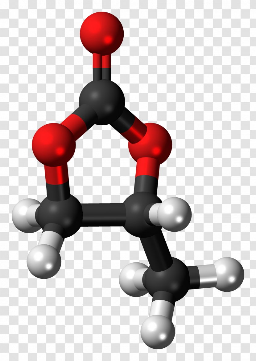 Propylene Carbonate Glycol Bicarbonate Ball-and-stick Model - Chemical Compound - Salt Transparent PNG