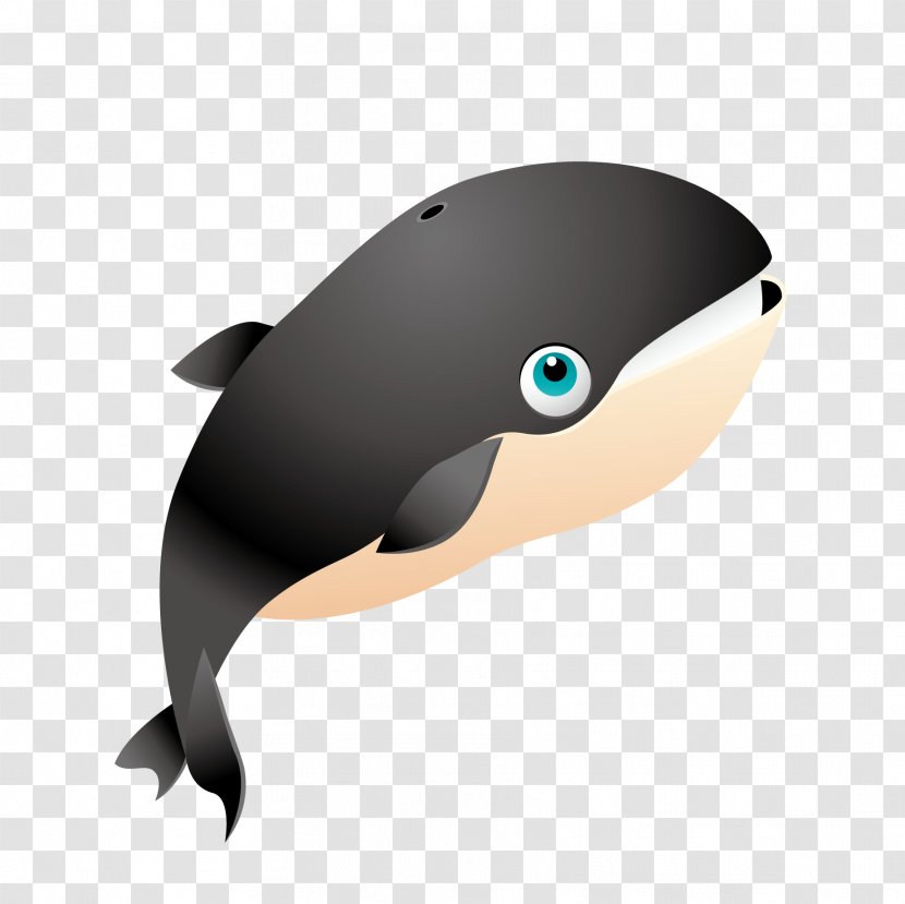 Blue Whale Killer Clip Art - Cuteness - Black Sharks Transparent PNG