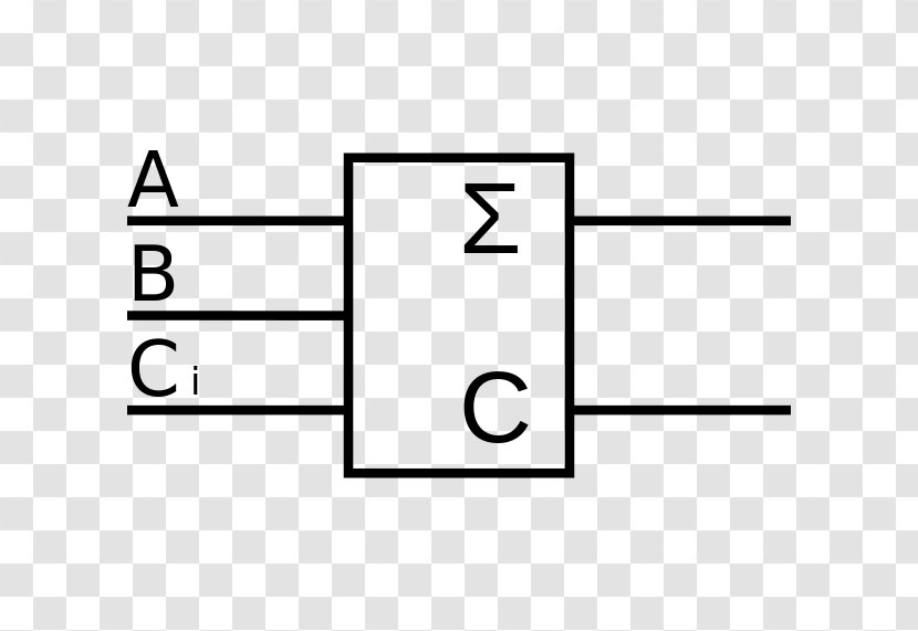 Half-adder Number Symbol Electronic Circuit - Brand Transparent PNG