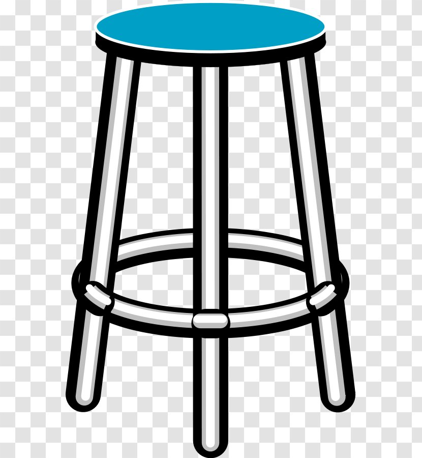 Table Bar Stool Furniture Clip Art - End - Cliparts Transparent PNG