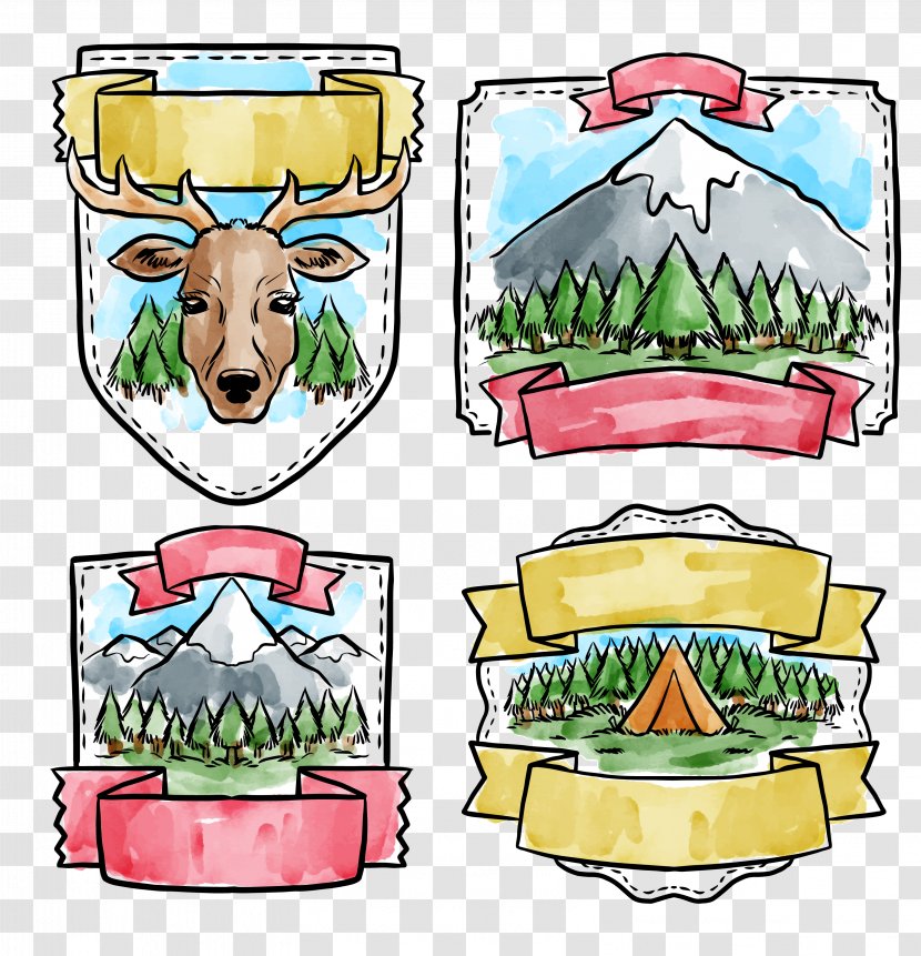 Watercolor Painting Illustration - Vecteur - Forest Protection Icon Transparent PNG