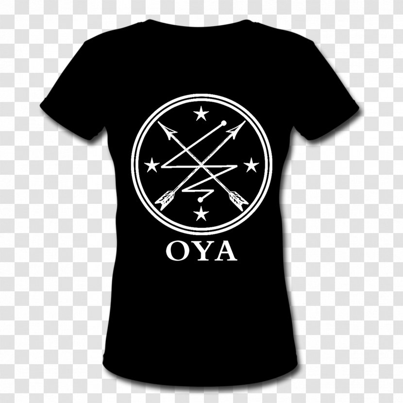 T-shirt Orisha Oya Symbol West African Vodun - Black Transparent PNG