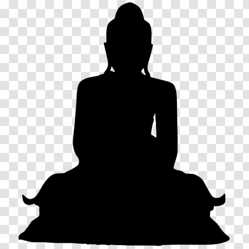 Meditation Clip Art Buddhism - Kneeling - Logo Transparent PNG