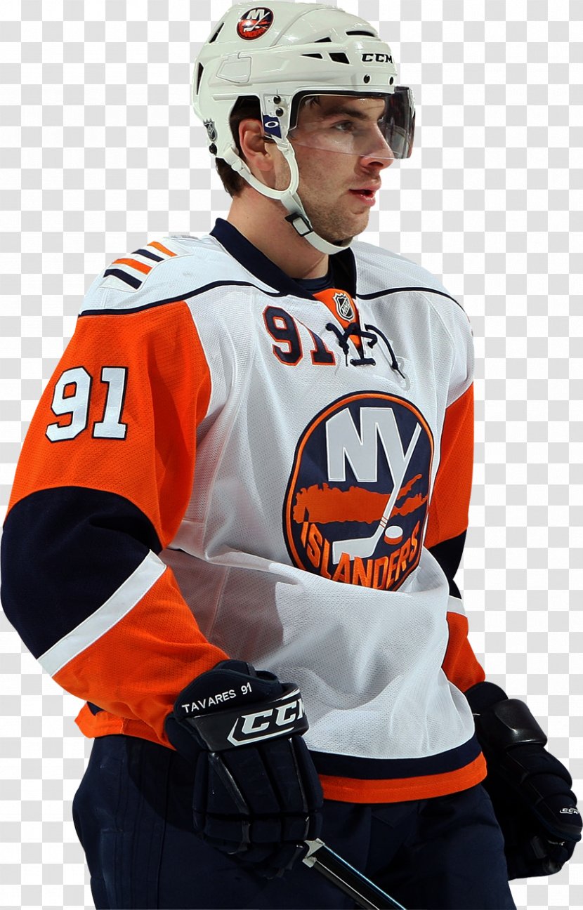 Goaltender Mask Ice Hockey John Tavares New York Islanders American Football Protective Gear - Team Sport - Helmet Transparent PNG