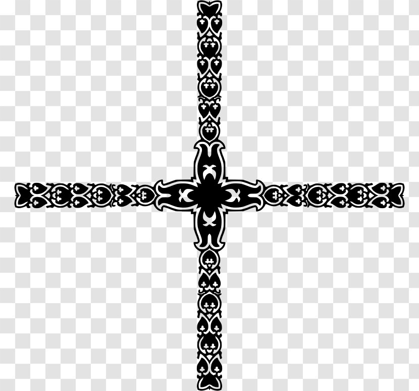 Art Deco Clip - Cross Transparent PNG