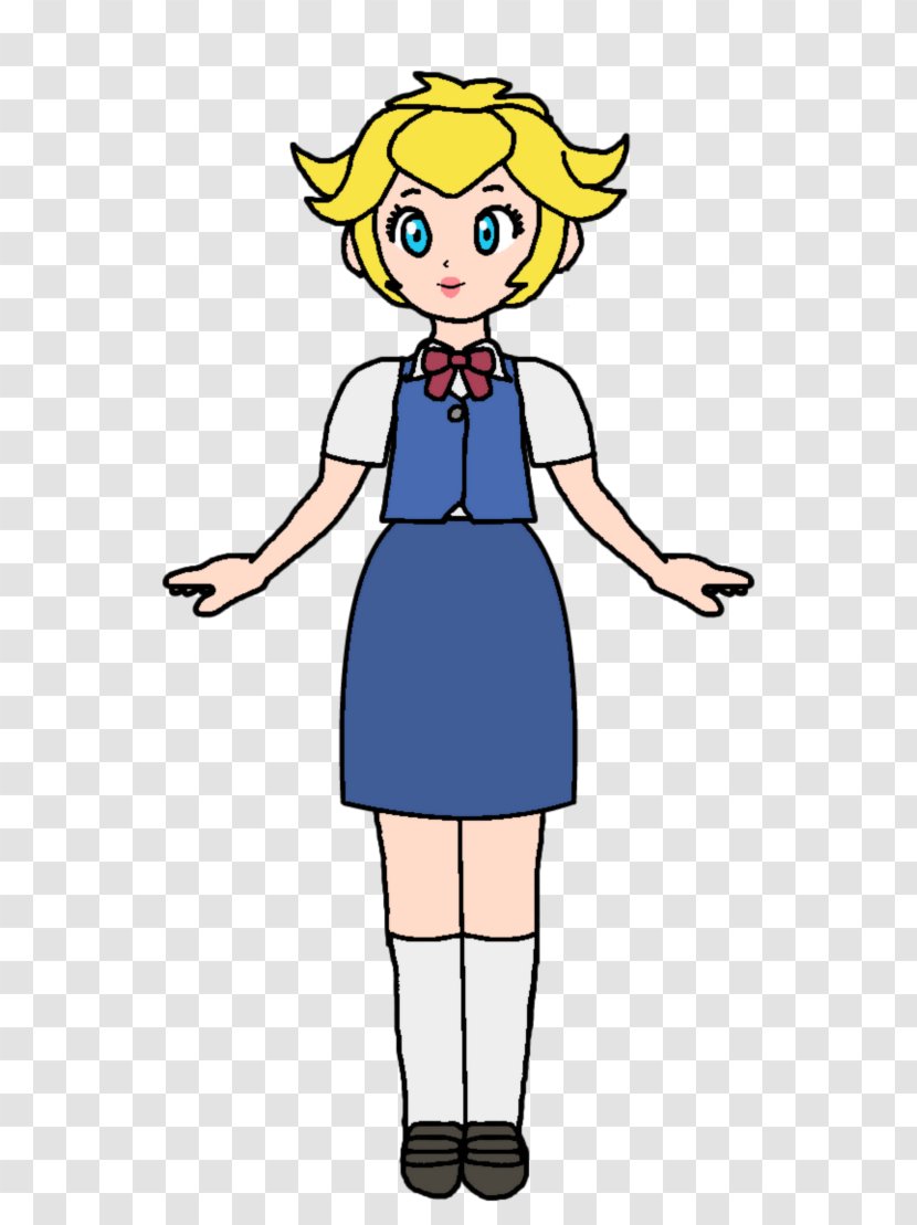 Princess Peach Elsa Anna Dress - Watercolor - School Uniform Transparent PNG