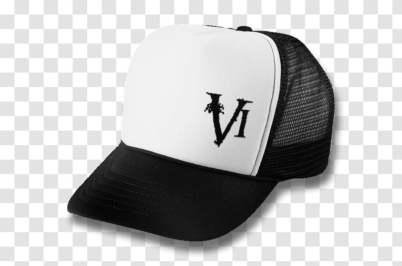 Baseball Cap Truck Driver White Logo - Black Transparent PNG