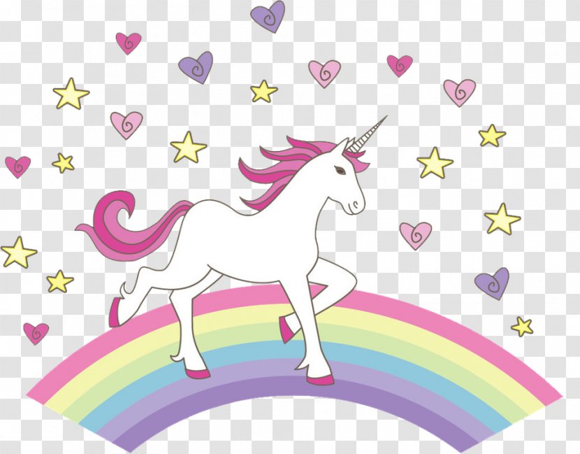 Unicorn Rainbow Illustration Color Image - Organism Transparent PNG