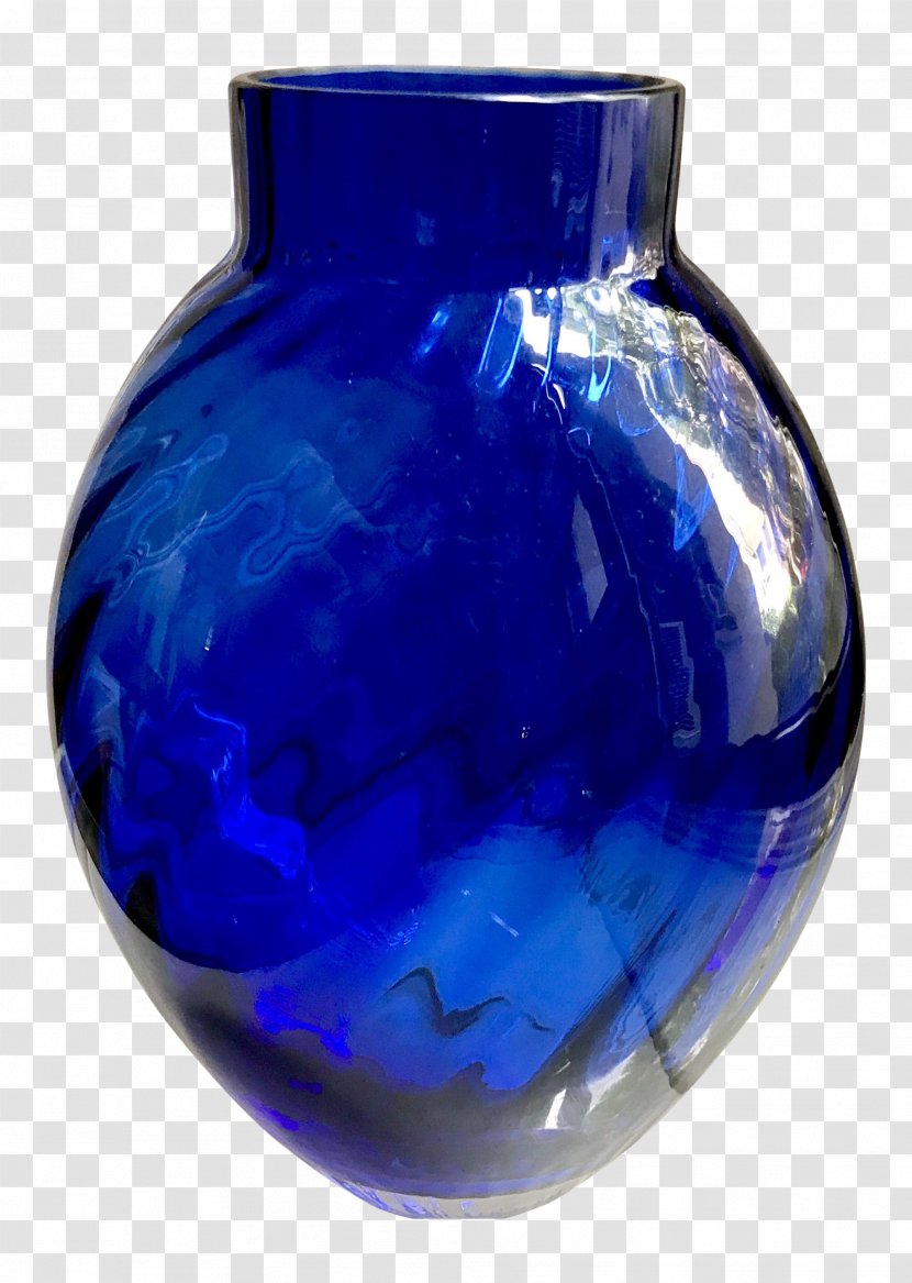 Cobalt Blue Vase - Glass Transparent PNG