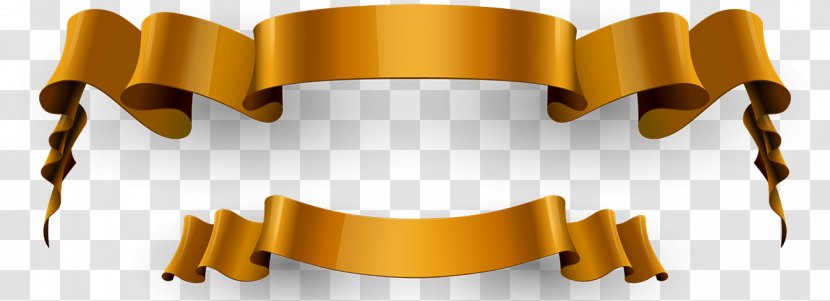 Computer File - Resource - Golden Ribbon Transparent PNG