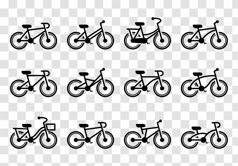 Bicycle Number - Folding - Hand-painted Bike Vector Transparent PNG