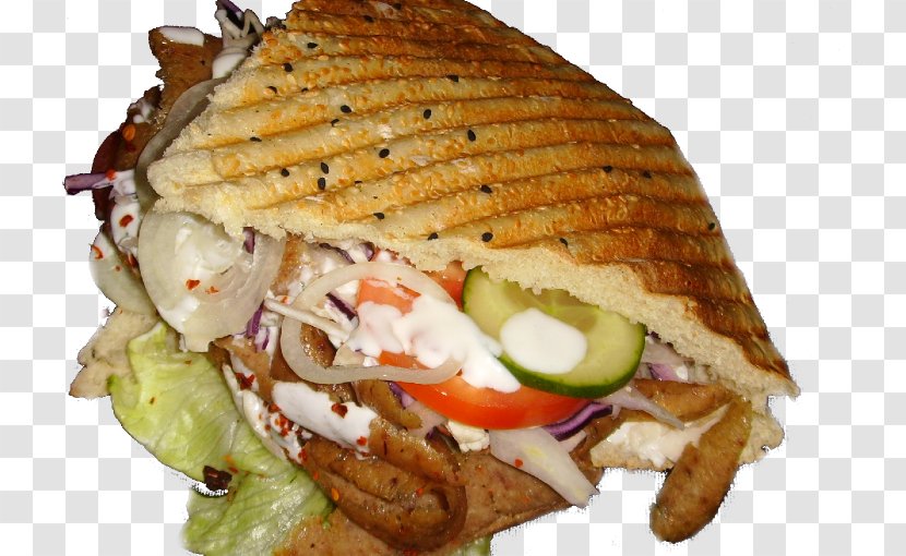 Gyro Pan Bagnat Hamburger Kebab Mediterranean Cuisine - Salad - Bread Transparent PNG