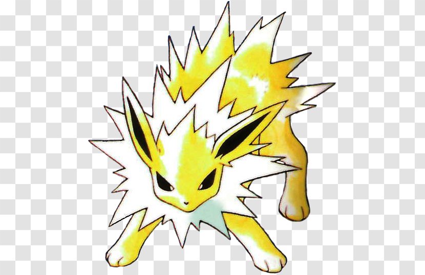 Pokémon Gold And Silver HeartGold SoulSilver Jolteon Coloring Book Eevee - Yellow - Game Boy Transparent PNG