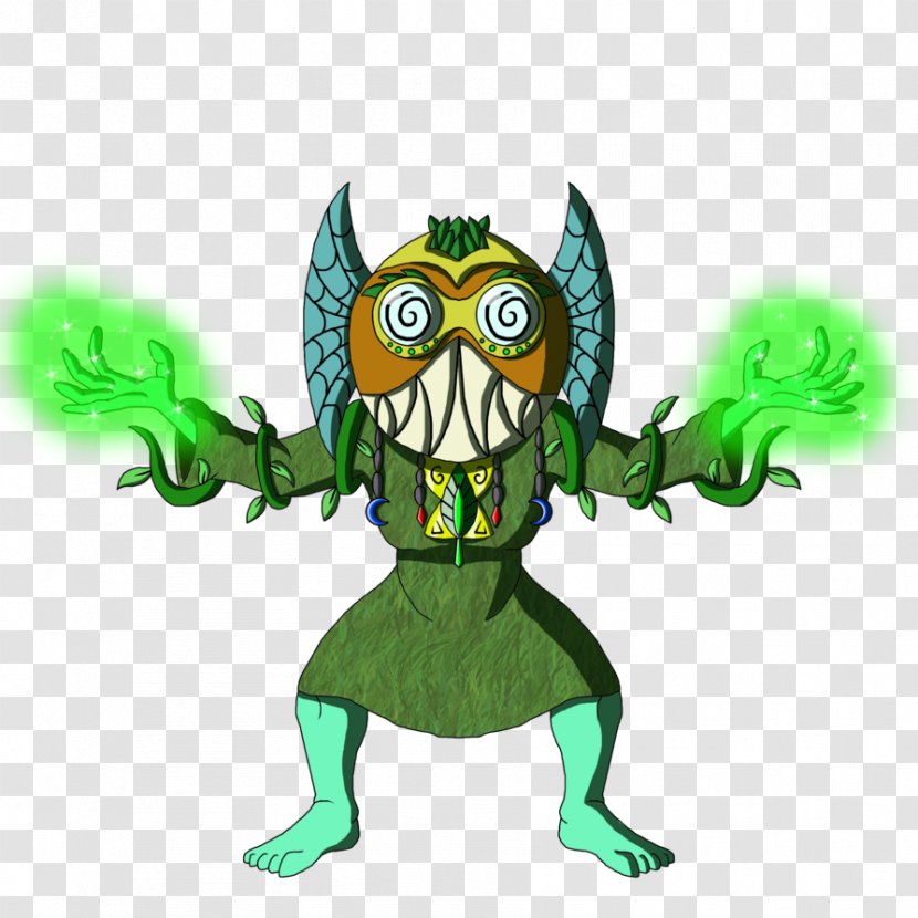 Owl Green Legendary Creature Animated Cartoon - Fictional Character Transparent PNG