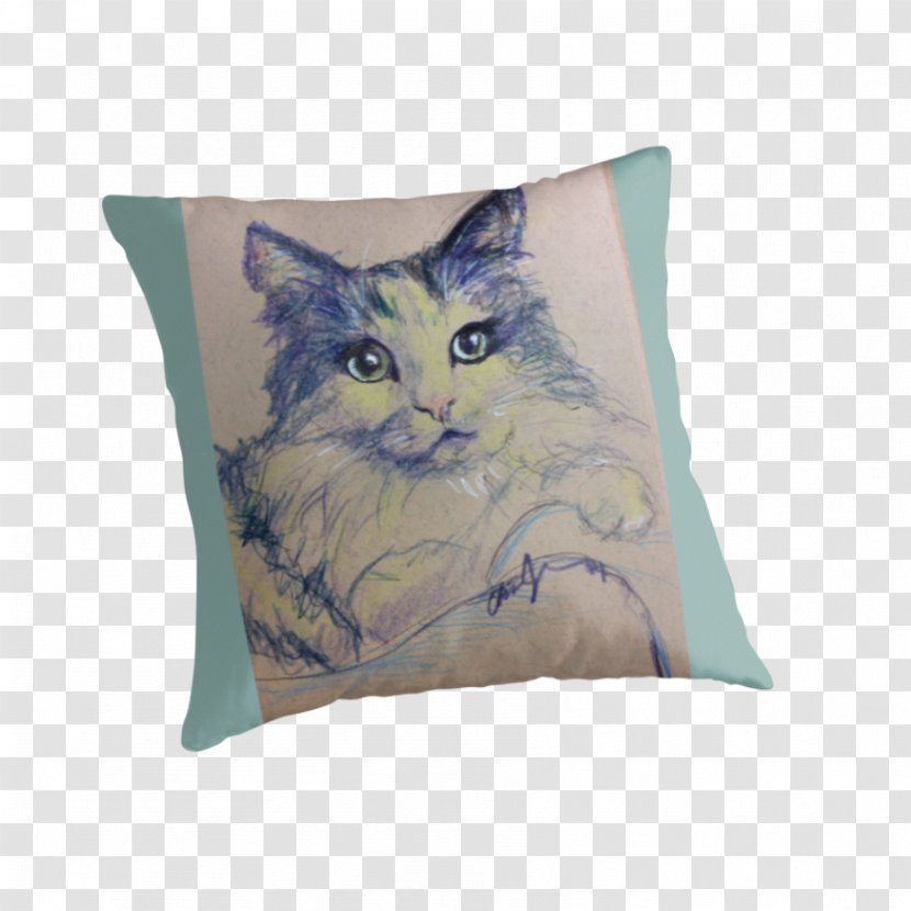 Tabby Cat Throw Pillows Cushion - Pillow Transparent PNG