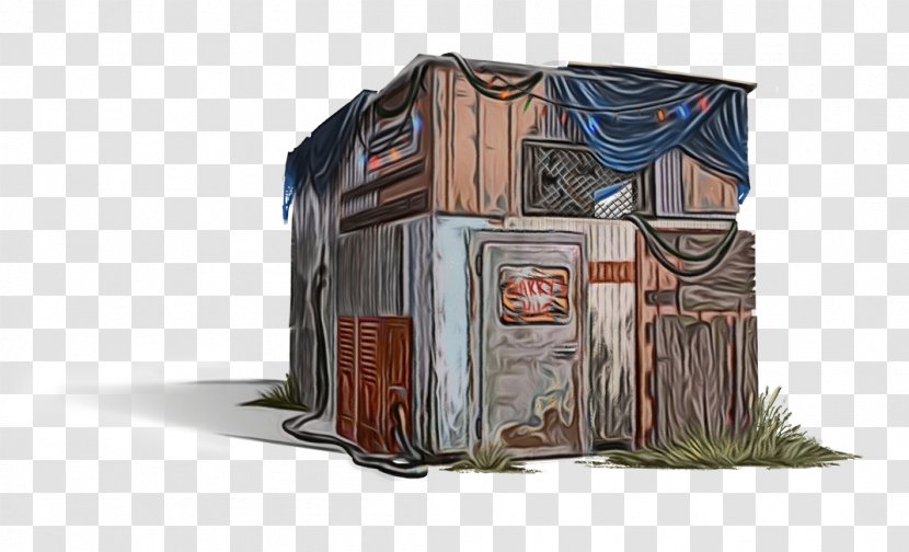 Shed House Hut Outhouse Architecture - Paint - Facade Transparent PNG