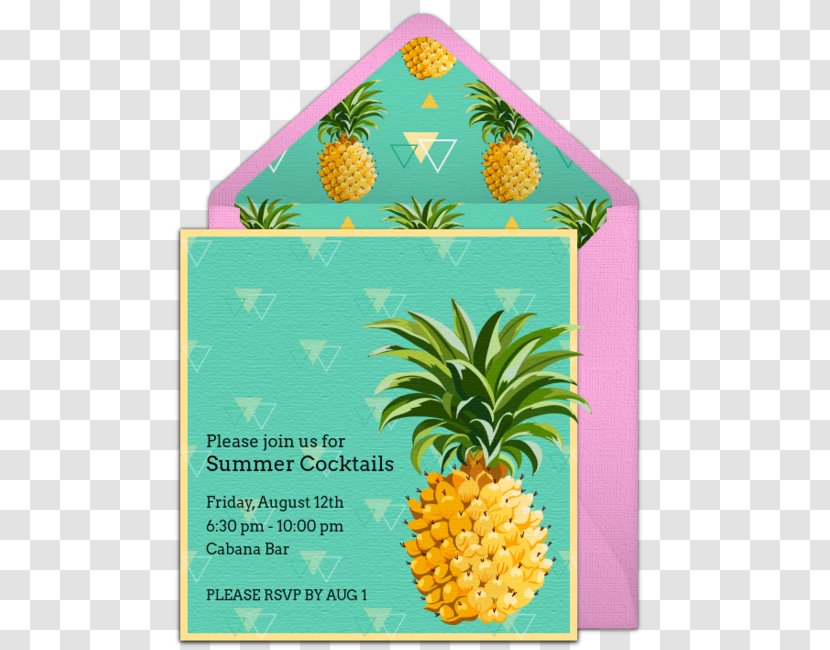 Pineapple Wedding Invitation Convite Birthday Party Transparent PNG
