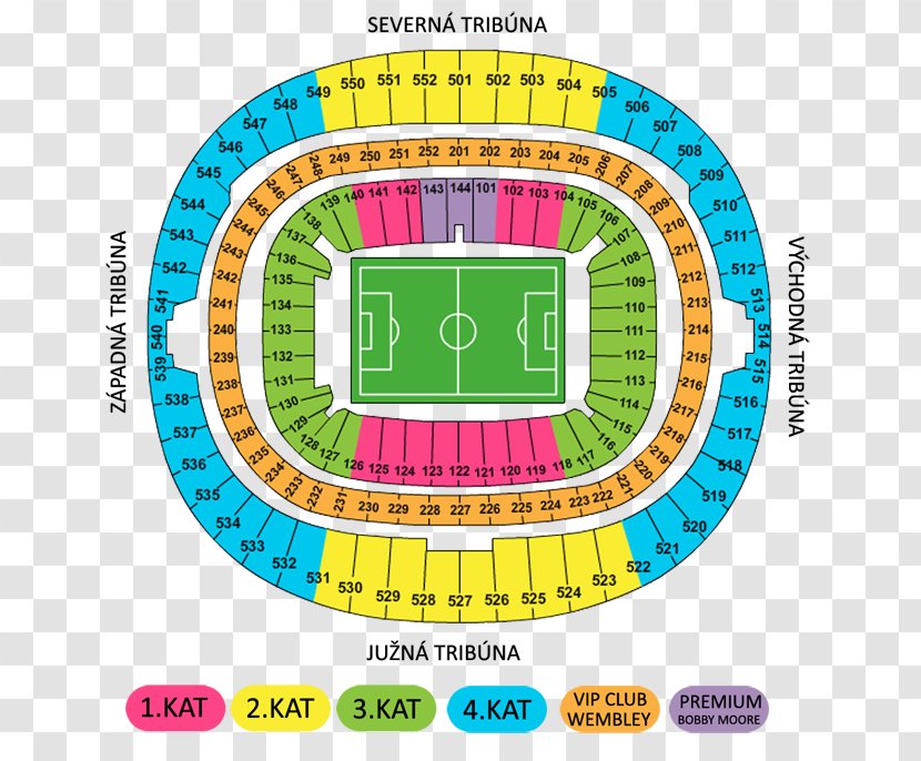 Wembley Stadium Arena M&T Bank Seating Assignment - Floor Plan - Map Transparent PNG