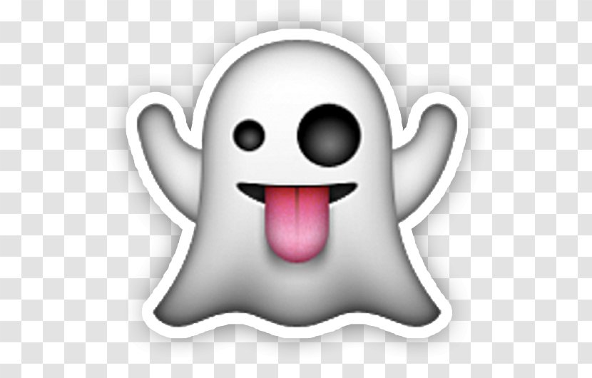 Sticker Apple Color Emoji Halloween Ghost IPhone - Watercolor Transparent PNG