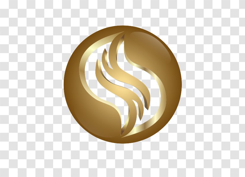 Logo 3D Computer Graphics - Brass Effect Metal Circular Pattern Transparent PNG