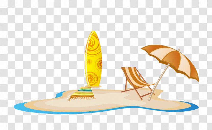 Cartoon Clip Art - Orange - Sandy Beach Transparent PNG