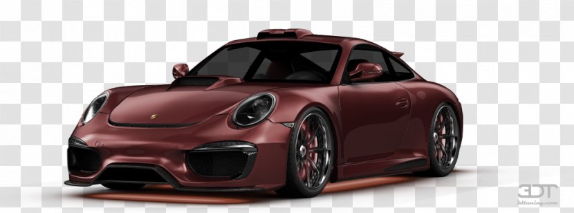 Porsche 911 Sports Car City - Bumper Transparent PNG