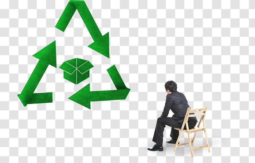 Recycling Symbol Codes Plastic Bin - Public Relations - Green Arrow And Business People Transparent PNG