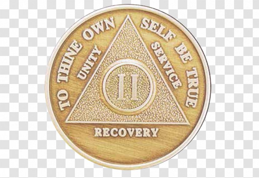 Alcoholics Anonymous Sobriety Coin The Big Book Medal - Hand-painted Elk Transparent PNG