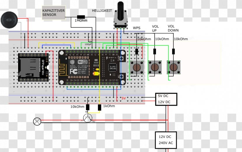 Microcontroller Circuit Diagram Electrical Network Electronics Electronic - Controller Transparent PNG