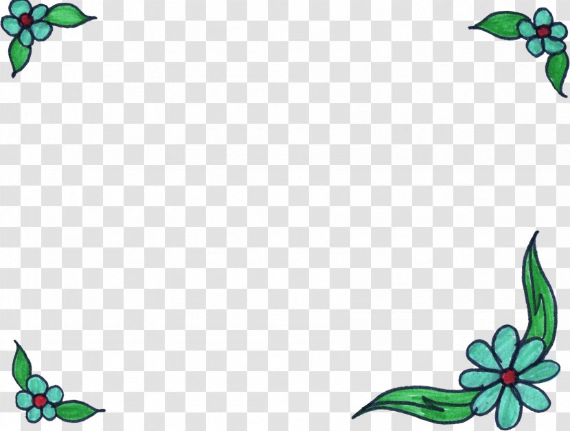 Flower Drawing Clip Art - Fictional Character - FLOWER FRAME Transparent PNG