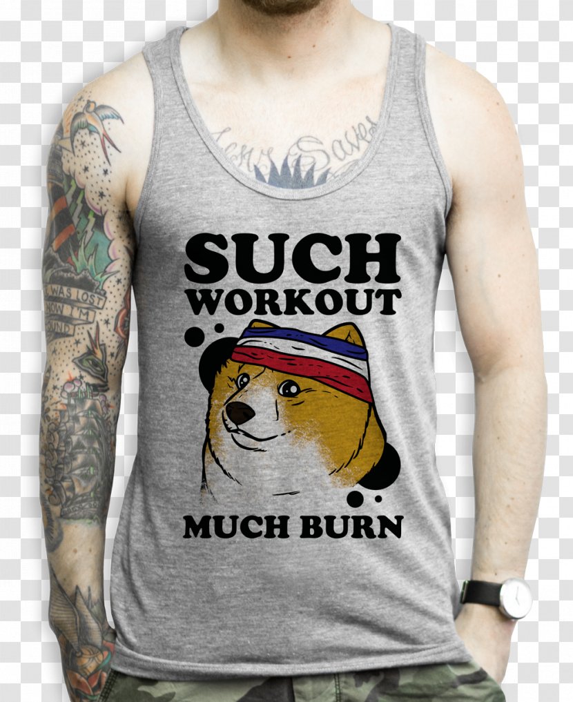T-shirt Clothing Top Doge - Shoulder - Gym Wear Transparent PNG