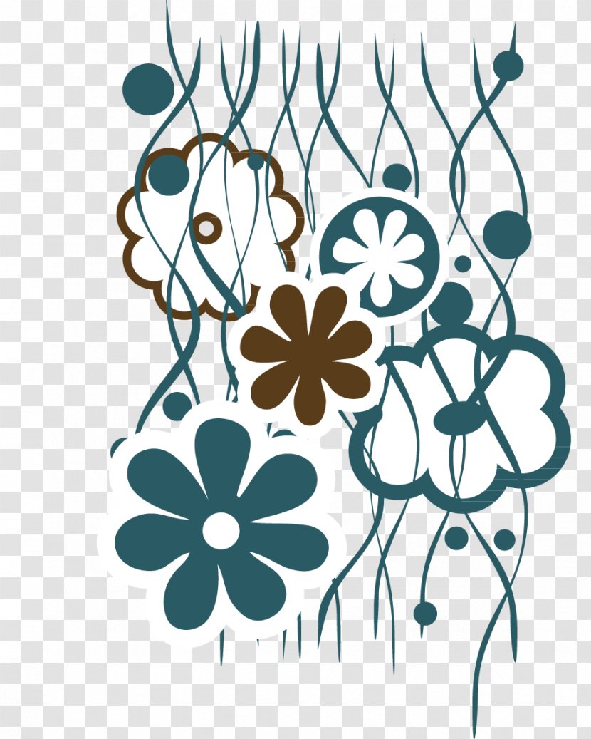 Download Paper Flower - Gratis - Lines Wreath Transparent PNG