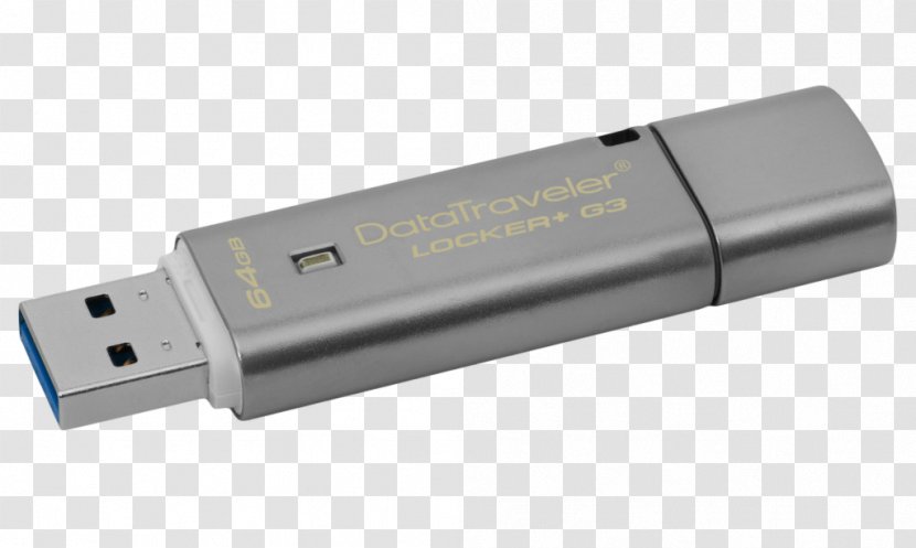 USB Flash Drives Kingston DataTraveler Locker+ G3 Technology Vault - Datatraveler Transparent PNG