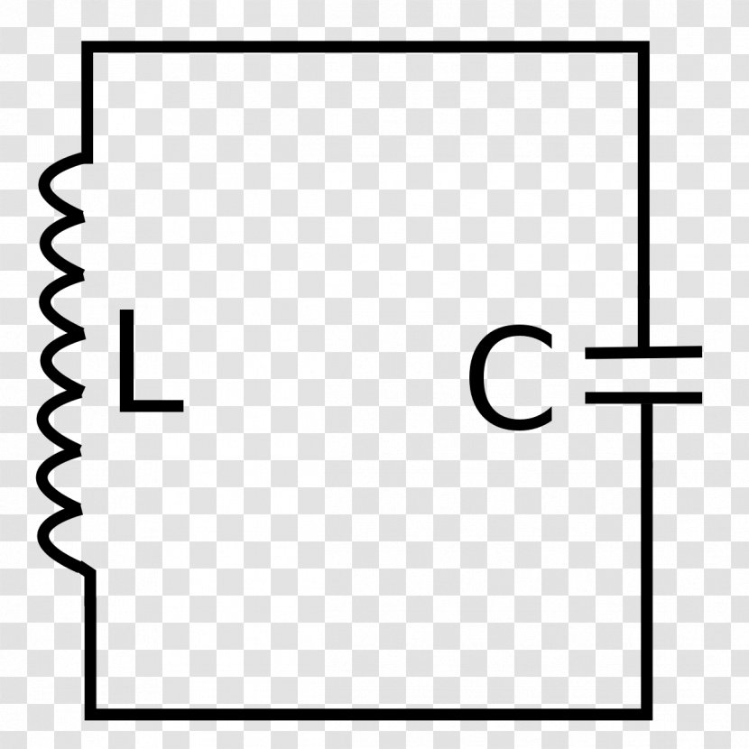 Electronic Oscillators RLC Circuit Series And Parallel Circuits Electrical Network - Black White - Diagrama Transparent PNG