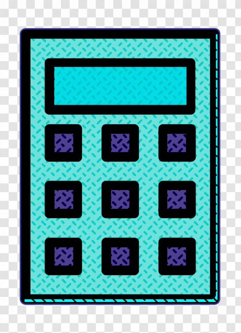 Education Icon - Accounting - Rectangle Turquoise Transparent PNG