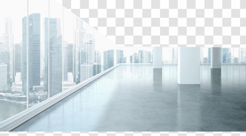 Office Building Interior Design Services Business Space - Ceiling - Floor Windows High Clear Buckle Material Transparent PNG