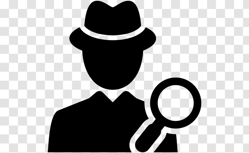 Private Investigator Detective Criminal Investigation Clip Art - Symbol - Black And White Transparent PNG