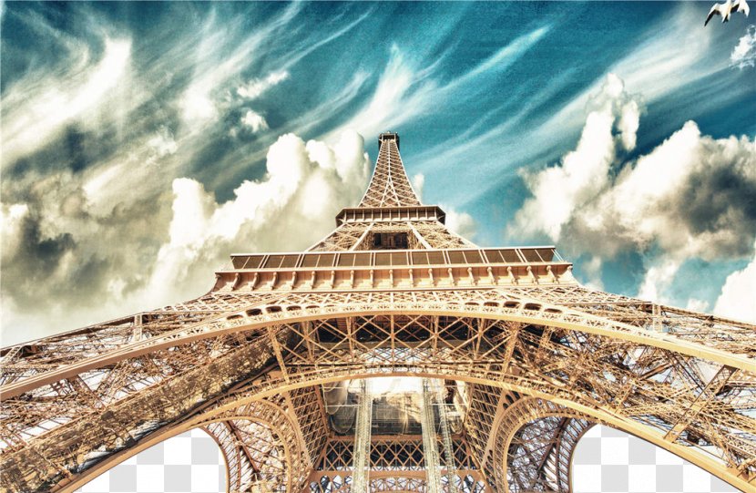 Eiffel Tower New York City Painting Canvas - Printmaking Transparent PNG